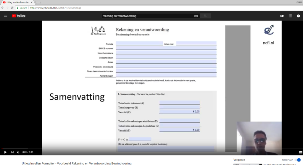 Uitleg Formulier Rekening en Verantwoording