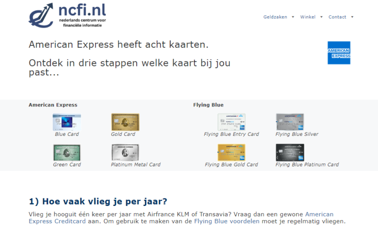 Kies jouw kaart