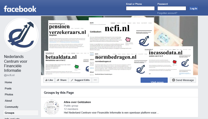 facebook alles over geldzaken