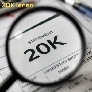 20 duizend euro lenen